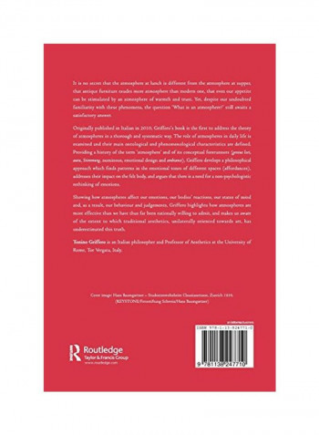 Atmospheres: Aesthetics Of Emotional Spaces Paperback