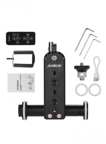 Wireless Motorized Camera Video Dolly Black