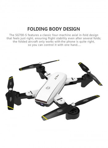 SG700-S FPV RC Drone with Camera Live Video 1080P HD Wide Angle Optical Flow Positioning Follow Me Altitude Hold Quadcopter 27.5*7.1*20.3cm