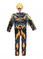Transformer Bumblebee Muscle Costume With Mask 6 - 8 Years