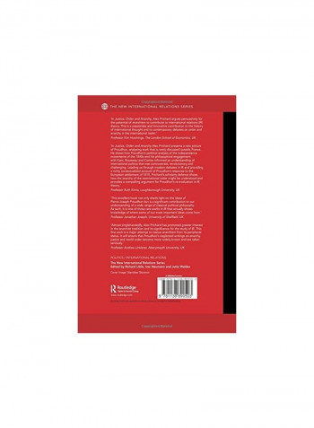 Justice, Order And Anarchy: The International Political Theory Of Pierre-joseph Proudhon Paperback