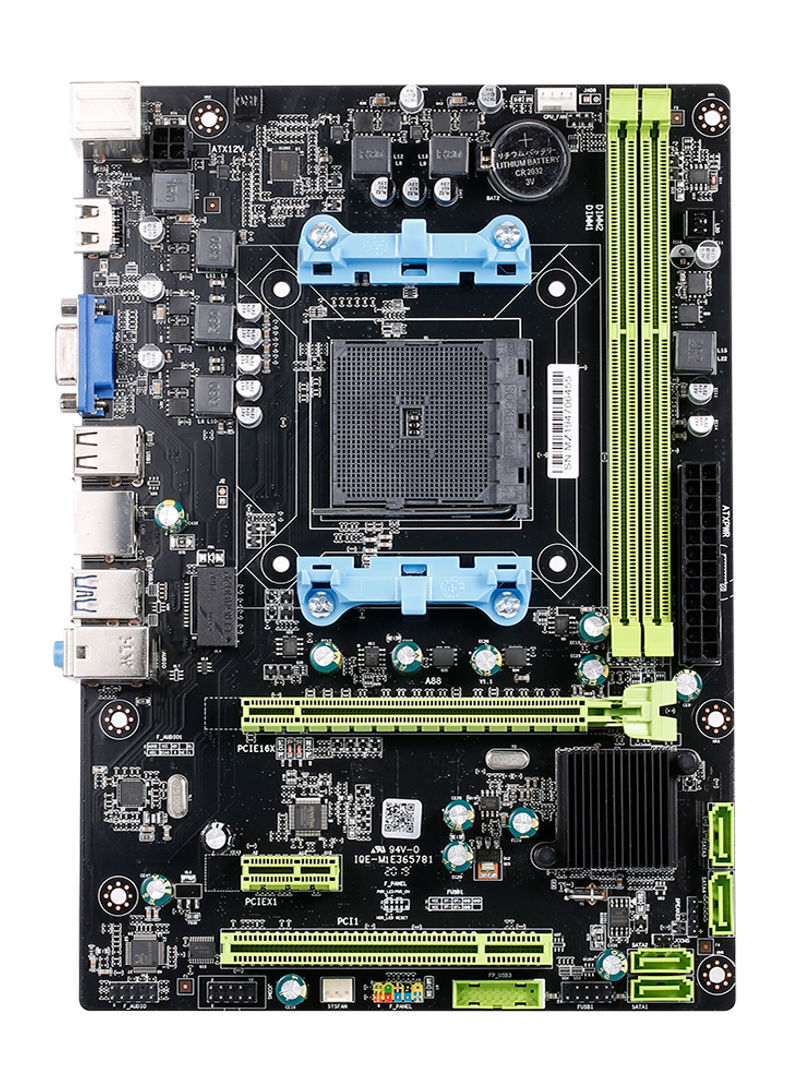 Dual Channel DDR3 Gaming Motherboard For FM2 Series CPU M-ATX 16GB Mainboard Black