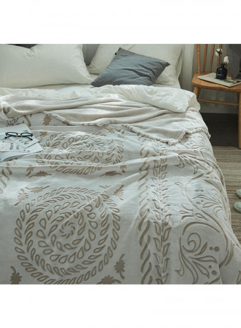 Comfortable Cozy Blanket Cotton White 150x200centimeter
