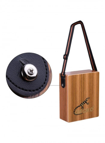 Portable Cajon Box With Carryin Bag 23x29x10centimeter