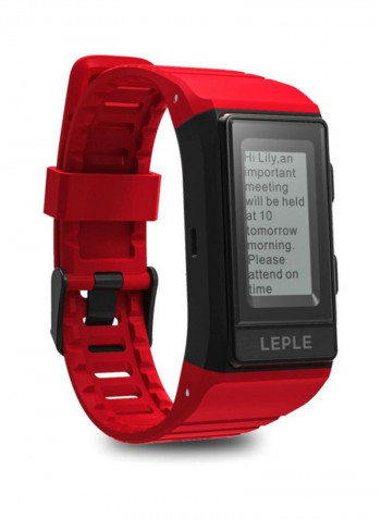 230 mAh S909 Bluetooth Smartwatch Red/Black