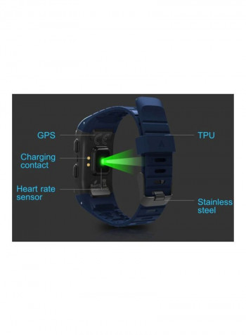 230 mAh S909 Bluetooth Smartwatch Red/Black