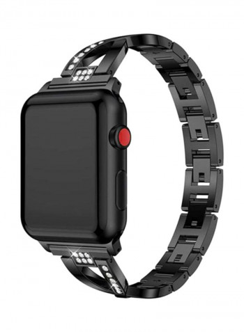 Replacement Band For Apple Watch Series 1/2/3/4 42mm 42millimeter Black