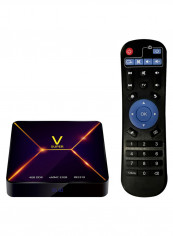 Super V Smart Android TV Set Top Box With Remote WT2036 Multicolour