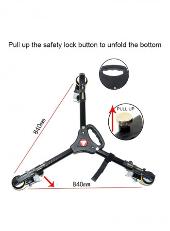 Tripod Pulley Base Black