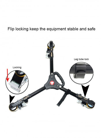 Tripod Pulley Base Black