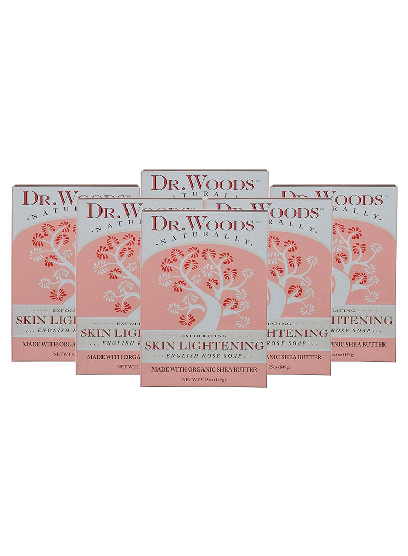 Pack Of 6 Skin Lightening English Rose Soap 31.5ounce