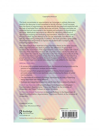 Argumentation: Analysis And Evaluation Paperback 2