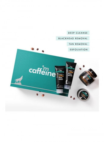 Set of 4 Coffee Mood Skin Care Gift Kit 400مل