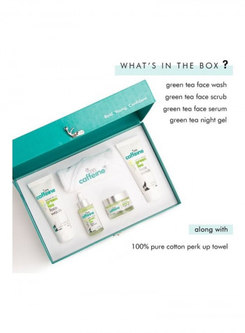 Set of 4 Green Tea Quick Face Detox Kit 290مل