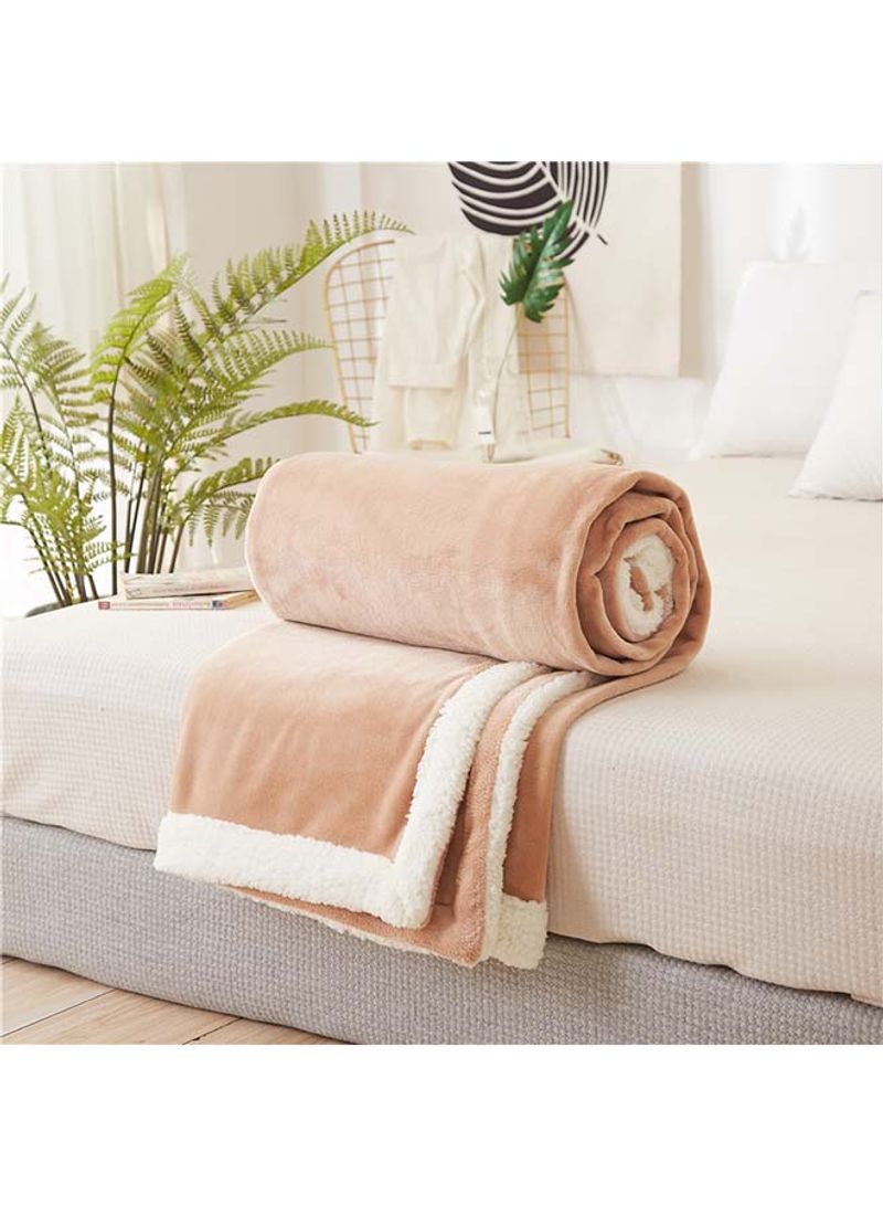 Simple Modern Throw Blanket Cotton Brown 180x200centimeter