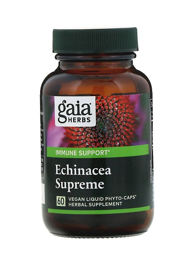 Echinacea Supreme Herbal Supplement - 60 Vegan Liquid Phyto-Caps