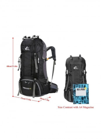 Hiking Backpack 60L Black