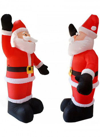 Inflatable Waving Santa Claus  For Yard Decorationg Multicolour