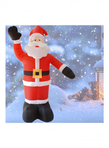 Inflatable Waving Santa Claus  For Yard Decorationg Multicolour