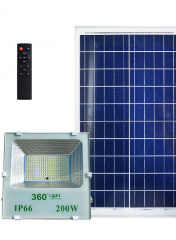 Led Solar Flood Light Dusk To Dawn Solar Powered Street Light Outdoor Waterproof Black 200watts