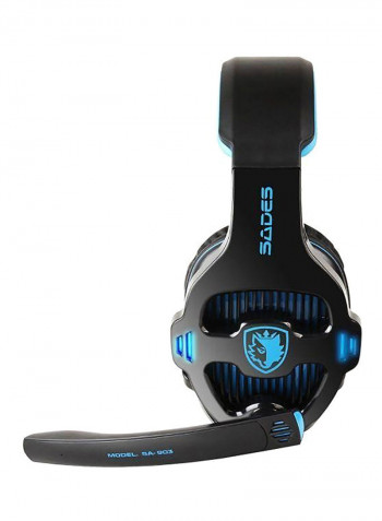 Sa 903 7.1 Channel Gaming Headset Headphone With Mic&Remote Control Deep Bass Earphone