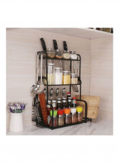 3-Tier Storage Rack Black 63x61x21cm reviews 3-Tier Storage Rack Black 63x61x21cm