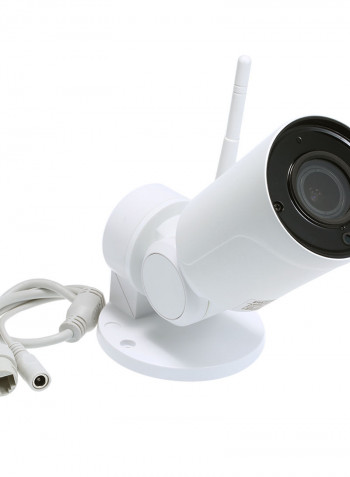 6-Piece 1080P HD Bullet WIFI Surveillance Camera Set White/Black 0.62kg