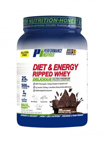 Diet And Energy Ripped Whey Protein Powder - Dark Chocolate Dream