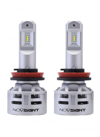 2-Piece Waterproof Dual Heat Dissipation Car LED Headlight