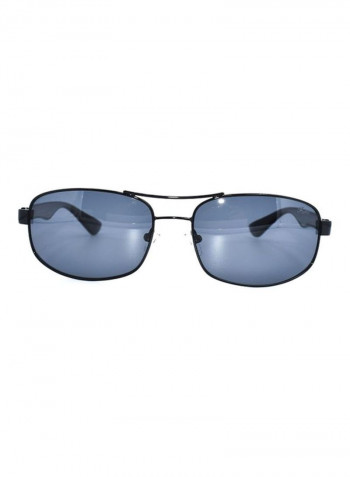 Men's Polarized Rectangular Sunglasses - Lens Size: 61 mm