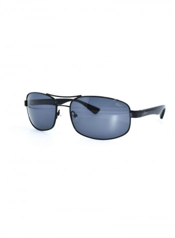 Men's Polarized Rectangular Sunglasses - Lens Size: 61 mm