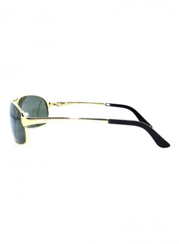 Men's Rectangular Sunglasses - Lens Size: 63 mm
