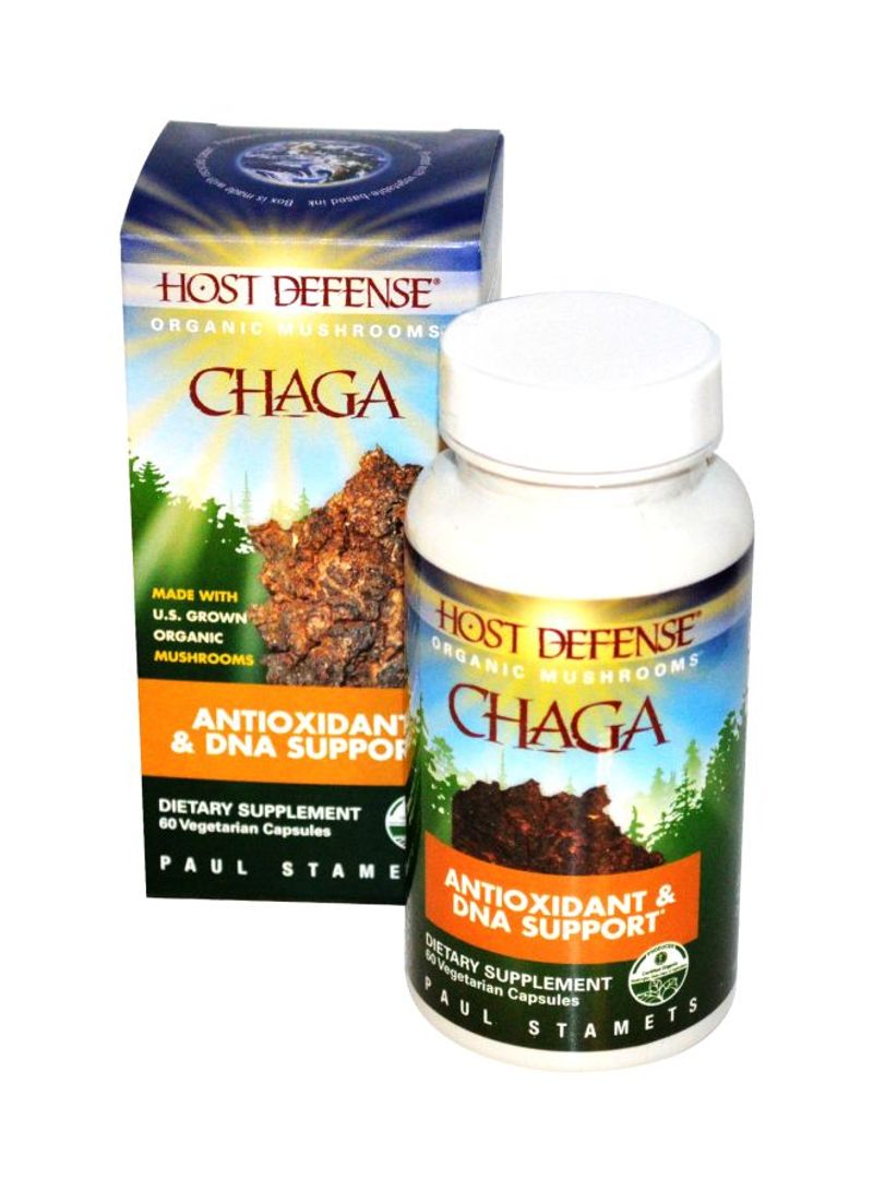 Host Defense Chaga Antioxidant And DNA Support Supplement - 120 Vegetarian Capsules
