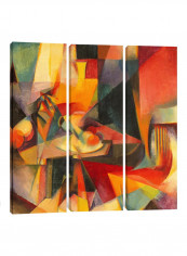 3-Piece Canvas Print Wright - Synchromy Wall Art Multicolour 100 x 100 x 3.5centimeter