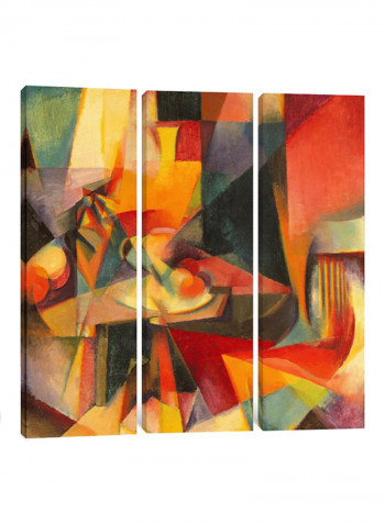 3-Piece Canvas Print Wright - Synchromy Wall Art Multicolour 100 x 100 x 3.5centimeter