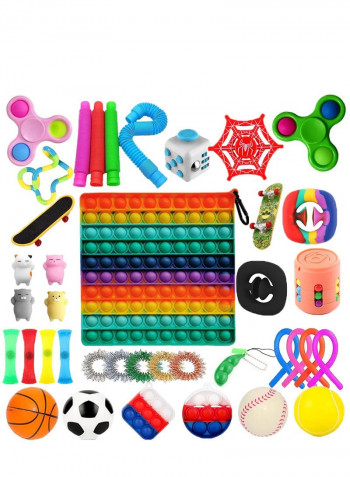 39-Piece Push Pop Bubble Fidget Toy Set Stress Anxiety Relief of Adhd for Adults and Kids