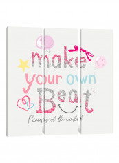 3-Piece Canvas Print Tiny Princess Wall Art Multicolour 100 x 100 x 3.5centimeter
