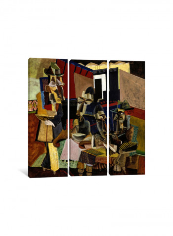 3-Piece Canvas Print The Visit Wall Art Multicolour 100 x 100 x 3.5centimeter