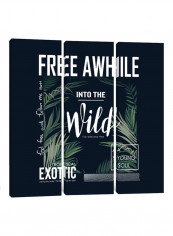 3-Piece Canvas Print Tropical Soul Wall Art Multicolour 100 x 100 x 3.5centimeter