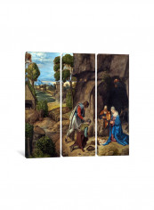3-Piece Decorative Canvas Painting Set Multicolour 100x100x3.5centimeter