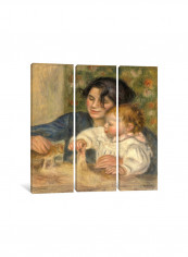 3-Piece Canvas Print Gabriel And Jean Wall Art Multicolour 100 x 100 x 3.5centimeter