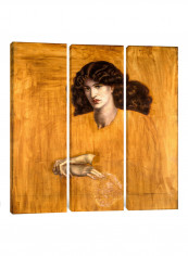 3-Piece Canvas Print The Lady Of Pity Wall Art Multicolour 100 x 100 x 3.5centimeter
