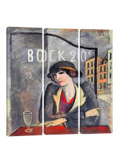 3-Piece Canvas Print The Outskirts Of Paris Wall Art Multicolour 100 x 100 x 3.5centimeter