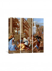 3-Piece The Adoration Of The Magi Canvas Painting Set Multicolour 100x100x3.5centimeter