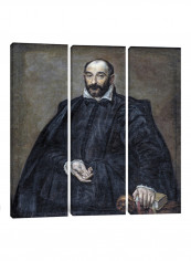 3-Piece Canvas Print Portrait Of A Man Wall Art Multicolour 100 x 100 x 3.5centimeter