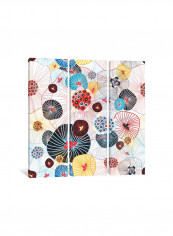 3-Piece Canvas Print Abstract Flowers Wall Art Multicolour 100 x 100 x 3.5centimeter