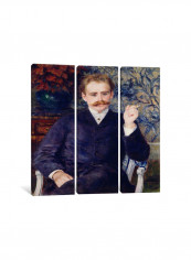 3-Piece Canvas Print Albert Cahen Wall Art Multicolour 100 x 100 x 3.5centimeter