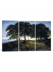 3-Piece Morning Canvas Painting Set Multicolour 230X153X3.5centimeter