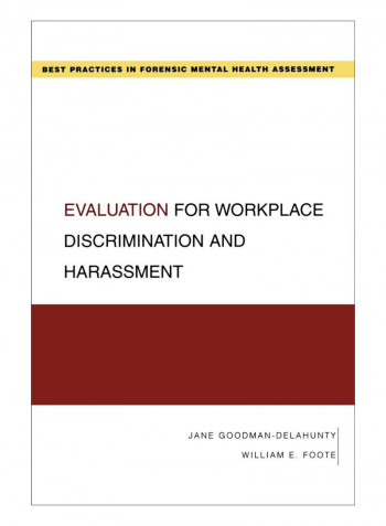 Evaluation For Workplace Discrimination And Harassment Paperback 1st Edition