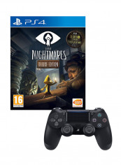 لعبة الفيديو "Little Nightmares" مع ذراع تحكم لاسلكي دوال شوك 4 - أركيد ومنصة - بلاي ستيشن 4 (PS4)